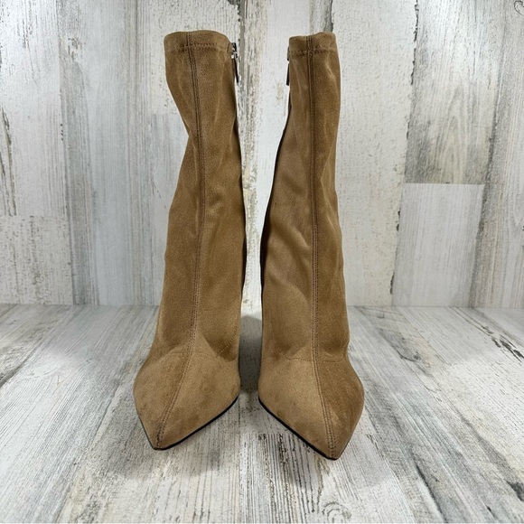 NEW Marc Fisher Larry Pointed Toe Ankle Boot In Tan #1181 - Picture 11 of 13